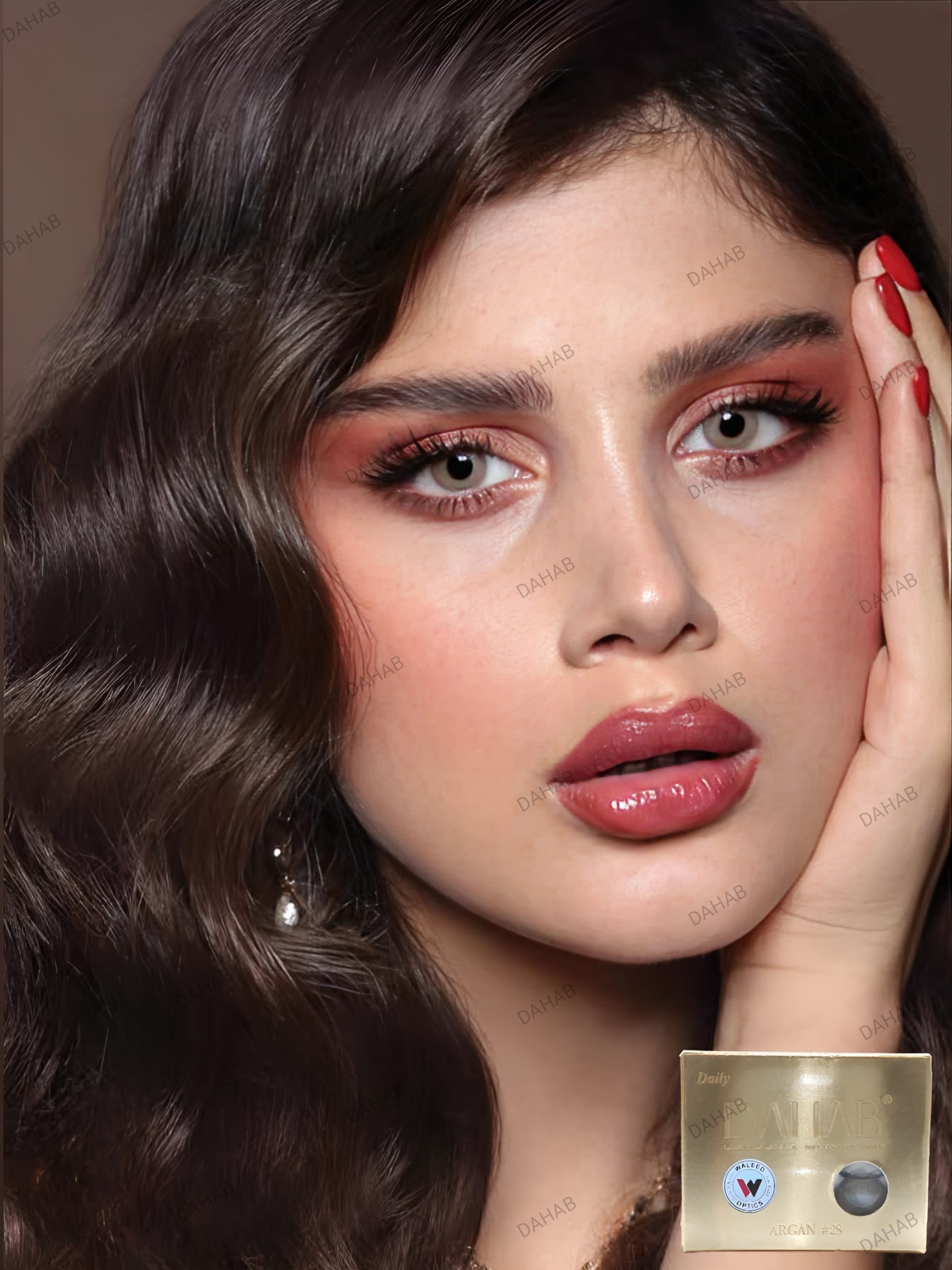 لنز رنگی DAHAB GOLD (لومیر براون)
