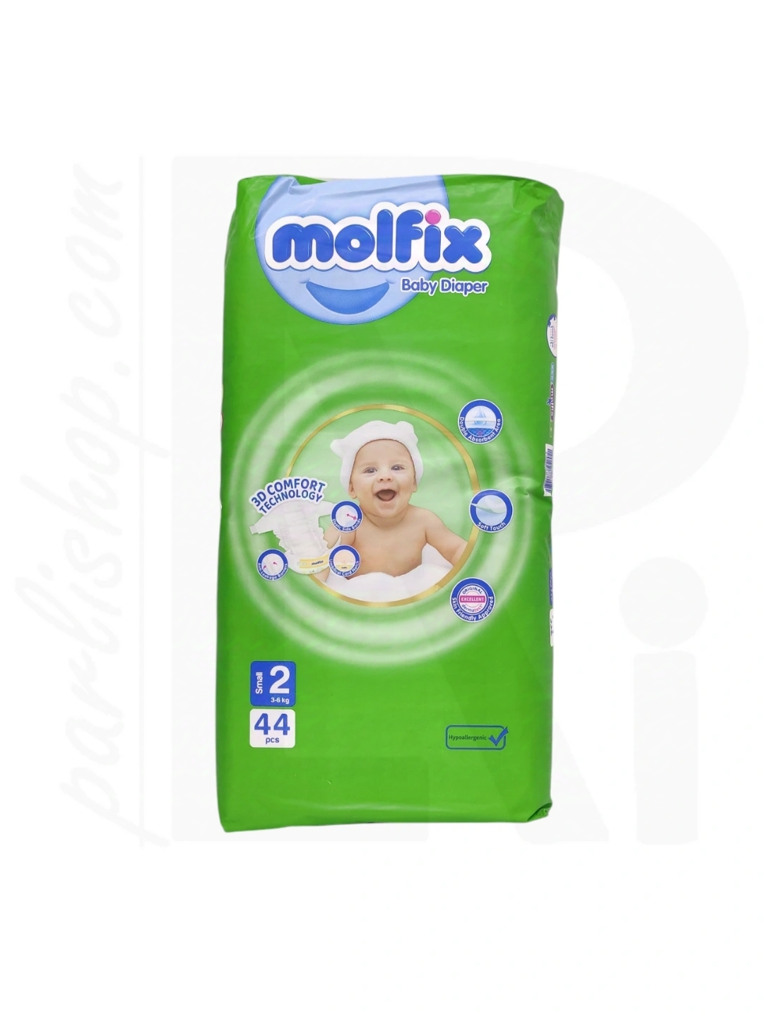 پوشک سایز کوچک 2 Molfix (44 عددی)