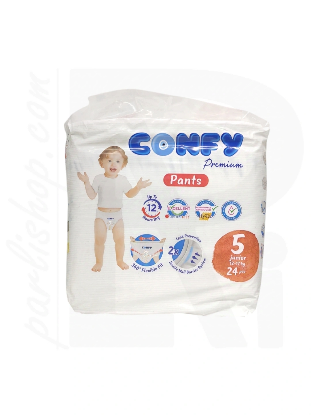 پوشک شورتی سایز CONFY Junior 5 (24 عددی)