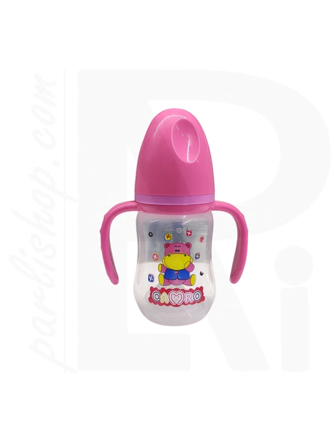 شیرخوری صورتی 150ml کمری دسته دار PP متوسط CAMRO