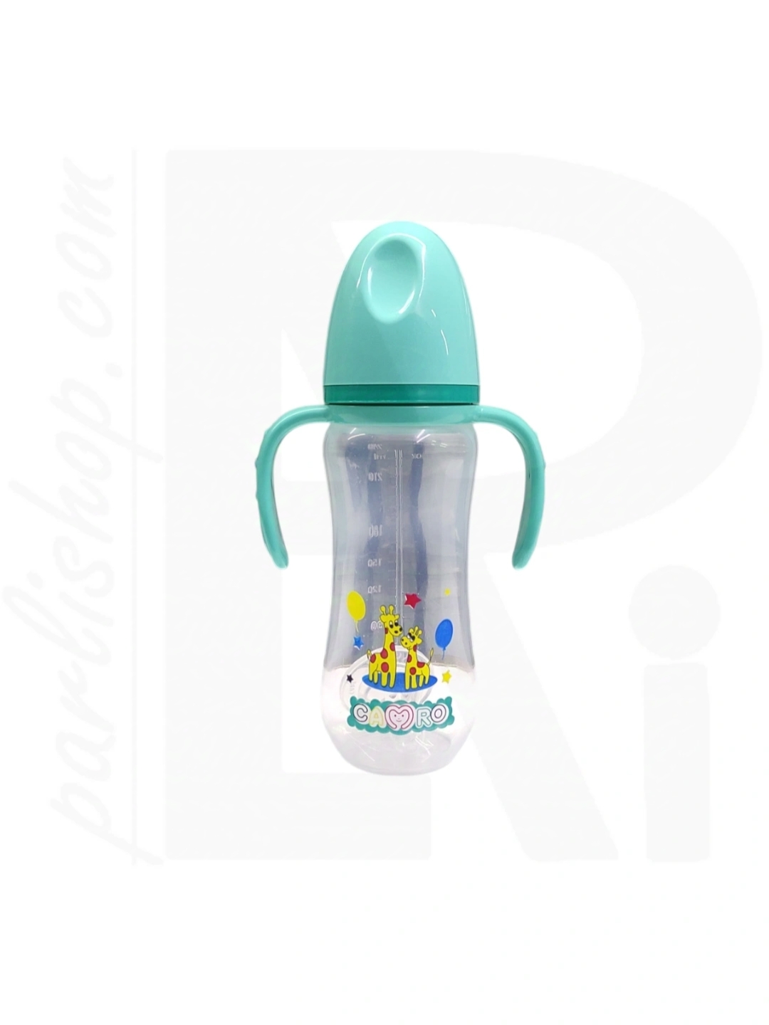 شیرخوری سبز 240ml کمری دسته دار PP بزرگ CAMRO