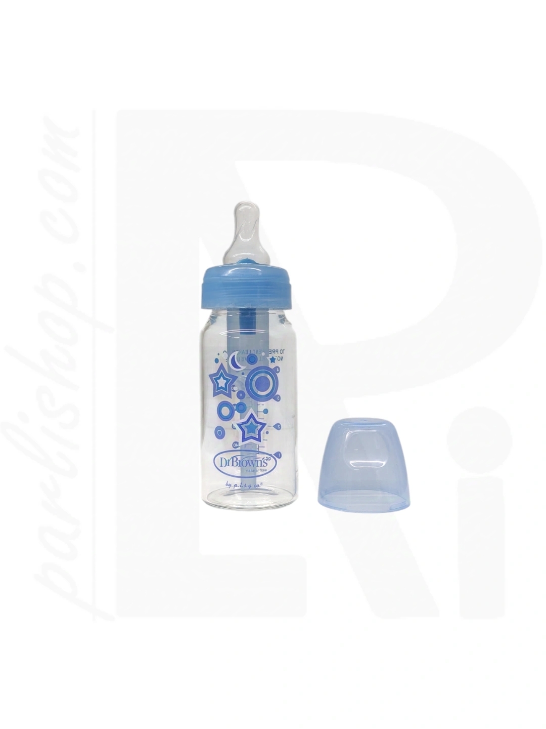 شیرخوری ضد نفخ آبی 120ml پیرکس DR.Browns