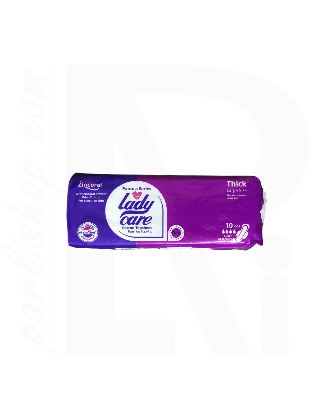 نوار بهداشتی کلاسیک بنفش 10عددی بزرگ Lady Care