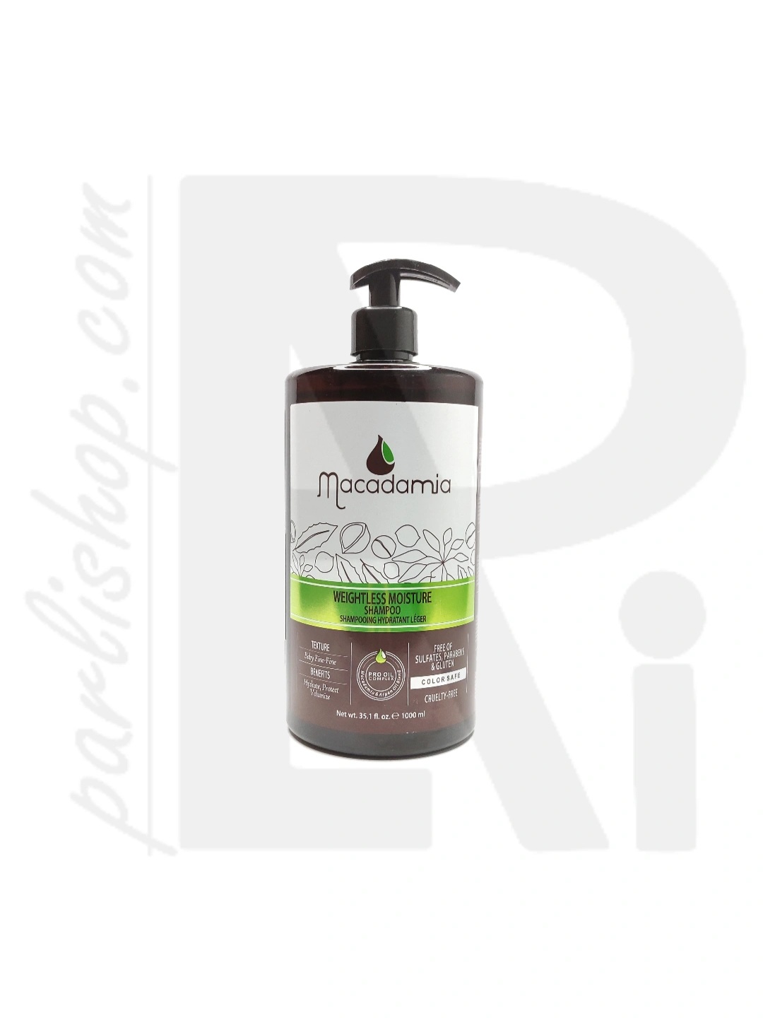 شامپو Macadamia 1000ml مدل WEIGHTLESS